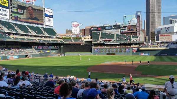 Target Field, section: 120, row: 13, seat: 1