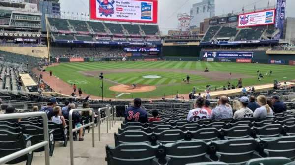 Target Field, section: 112, row: 16, seat: 13