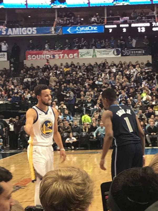 American Airlines Center, section: 101, row: BB, seat: 6
