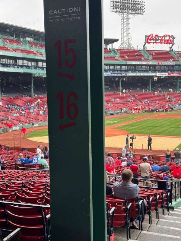 Fenway Park, section: Grandstand 15, row: 4, seat: 24