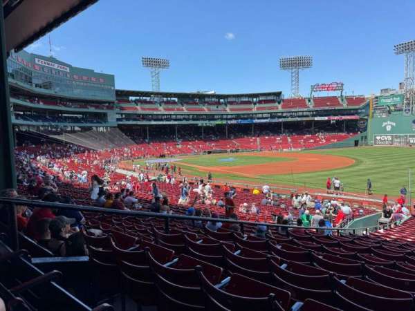 Fenway Park, section: Grandstand 10, row: 2, seat: 8