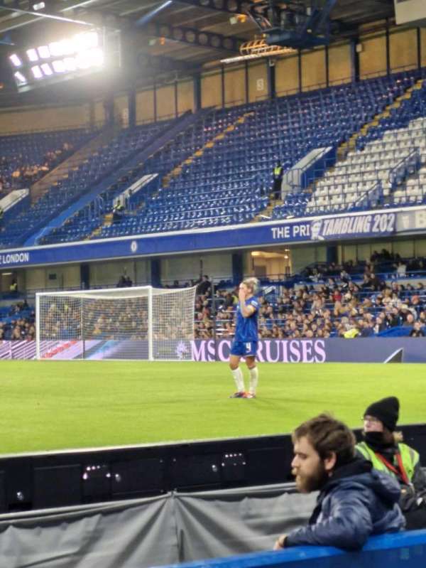 Stamford Bridge, section: West lower, row: 3, seat: 63