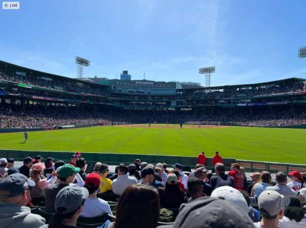 Fenway Park, section: Bleacher 40, row: 11, seat: 8