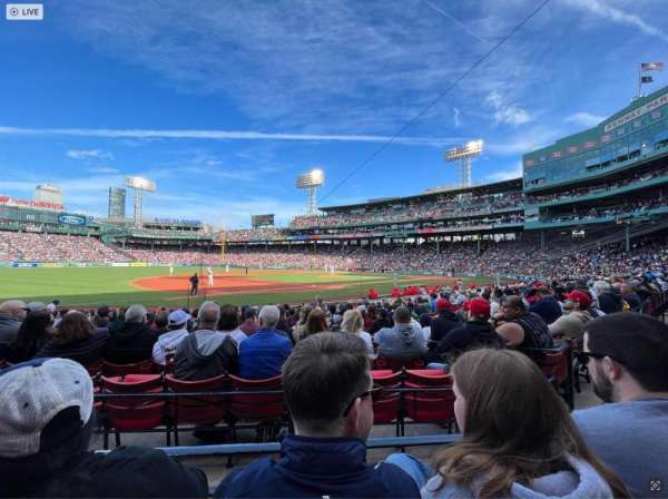 Fenway Park, section: Loge Box 157, row: CC, seat: 5