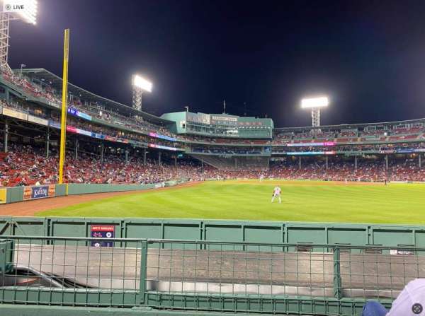 Fenway Park, section: Bleacher 43, row: 3, seat: 4