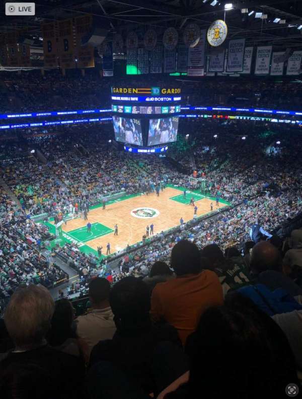 TD Garden, section: 319, row: 12, seat: 7