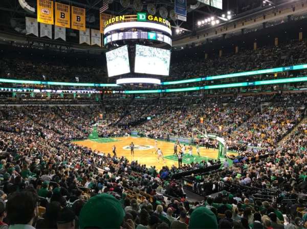 TD Garden, section: 9, row: 18, seat: 5