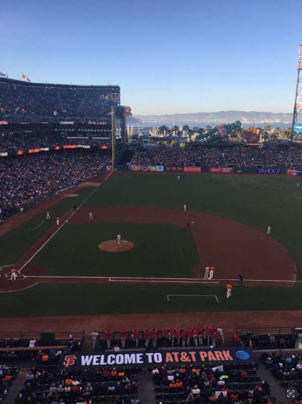 Oracle Park, section: VB308, row: A, seat: 14