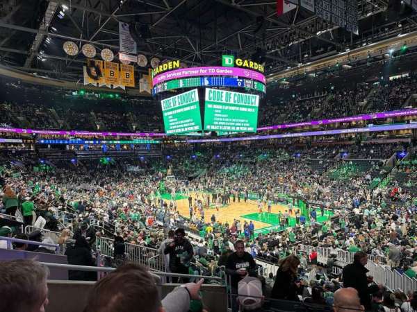 TD Garden, section: 9, row: 23, seat: 12