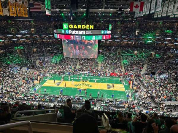TD Garden, section: 315, row: 9, seat: 19