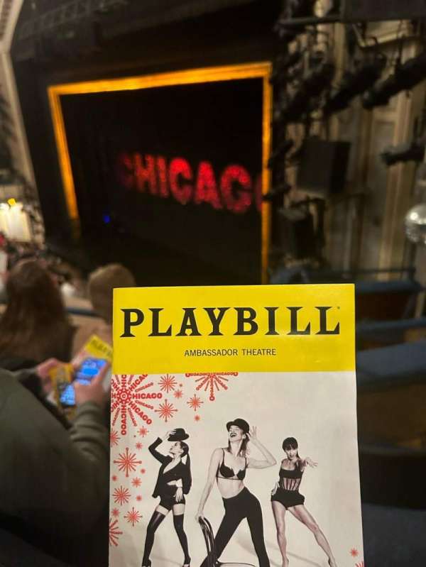 Ambassador Theatre, section: Front Mezzanine R, row: C, seat: 20
