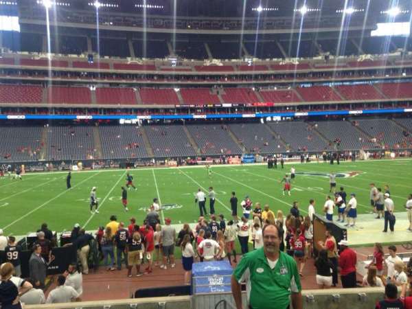NRG Stadium, section: 109, row: JJ, seat: 1