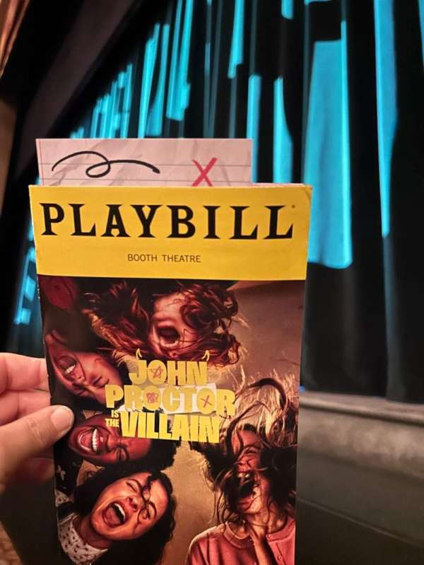 Booth Theatre, section: Orchestra R, row: Bb, seat: 106