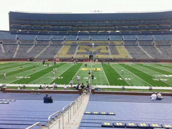 Michigan Stadium, section: 23, row: 30, seat: 13