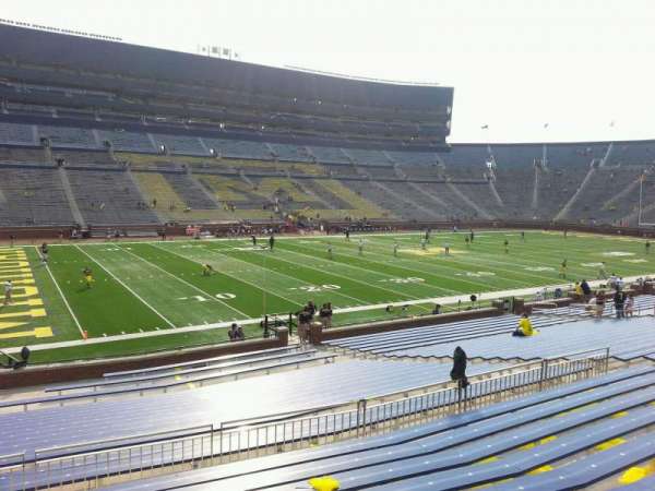 Michigan Stadium, section: 27, row: 30, seat: 10