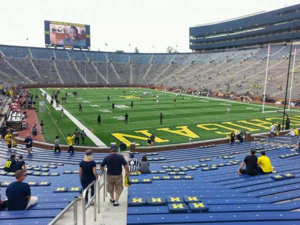 Michigan Stadium, section: 37, row: 30, seat: 10