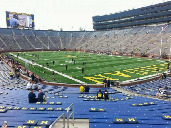 Michigan Stadium, section: 38, row: 30, seat: 9