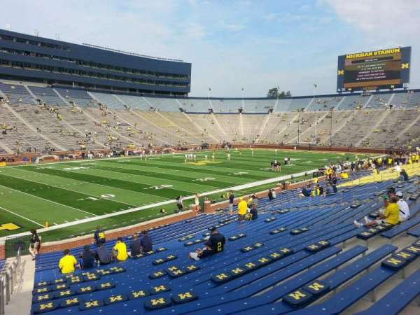 Michigan Stadium, section: 6, row: 30, seat: 10