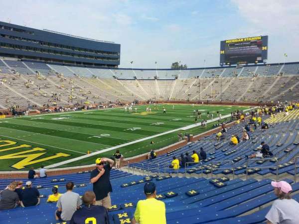 Michigan Stadium, section: 7, row: 30, seat: 10
