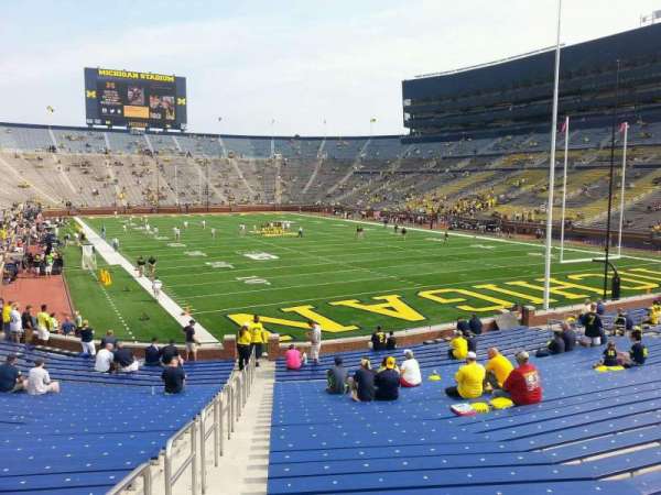 Michigan Stadium, section: 15, row: 30, seat: 10