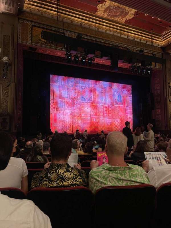 Hollywood Pantages Theatre, section: Orchestra LC, row: U, seat: 312