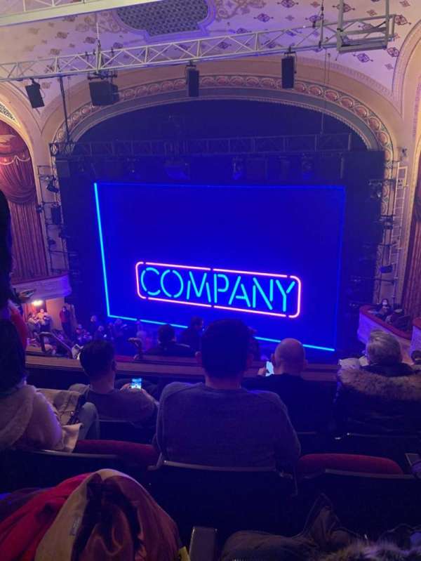 Bernard B. Jacobs Theatre, section: Mezzanine R, row: H, seat: 12