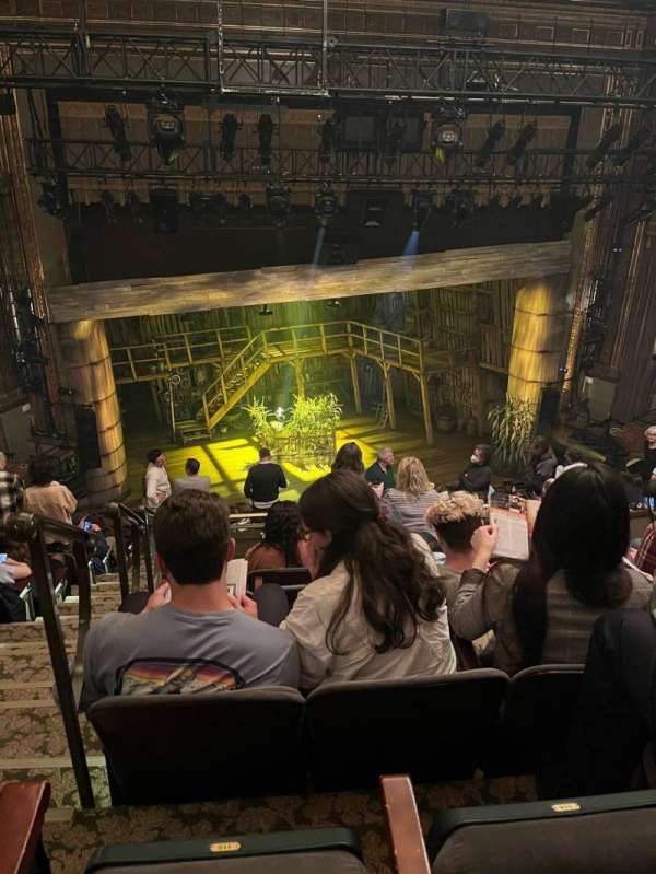Nederlander Theatre, section: Mezzanine C, row: M, seat: 115