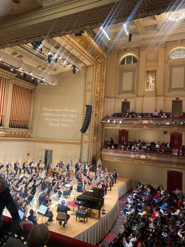Symphony Hall, Boston, section: First Balcony L, row: C, seat: 10