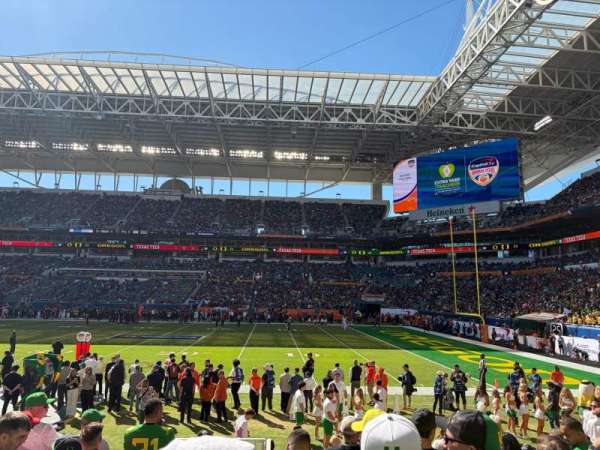 Hard Rock Stadium, section: 115, row: 9, seat: 24