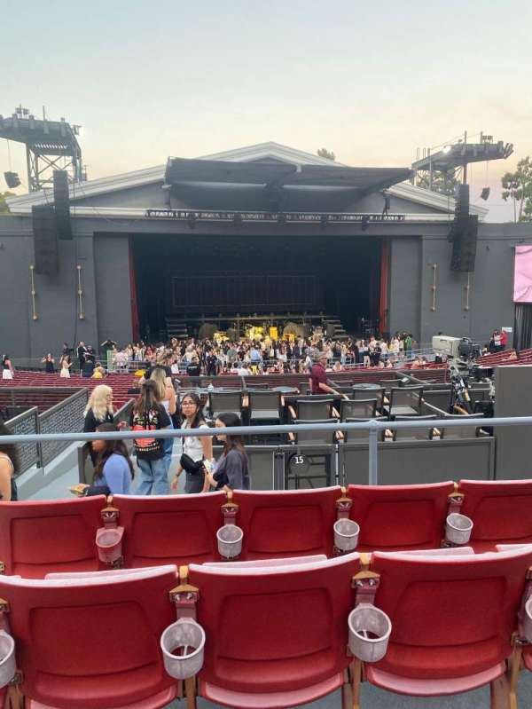 The Greek Theatre, section: B Left, row: D, seat: 129