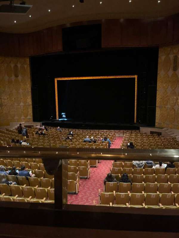 Fisher Theatre, section: Mezzanine RC, row: A, seat: 6
