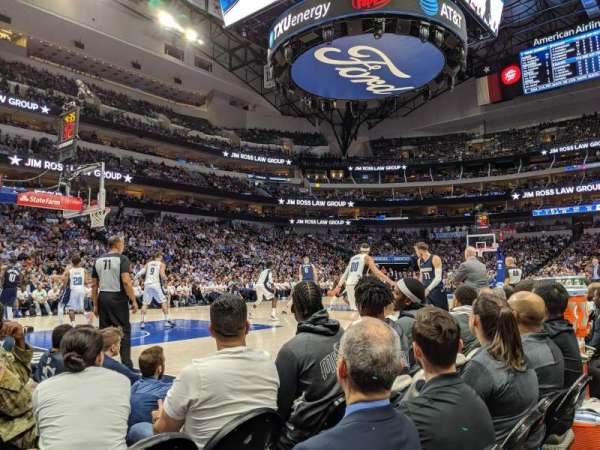 American Airlines Center, section: 120, row: AA, seat: 14
