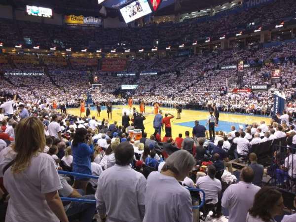 Paycom Center, section: 113, row: E, seat: 6