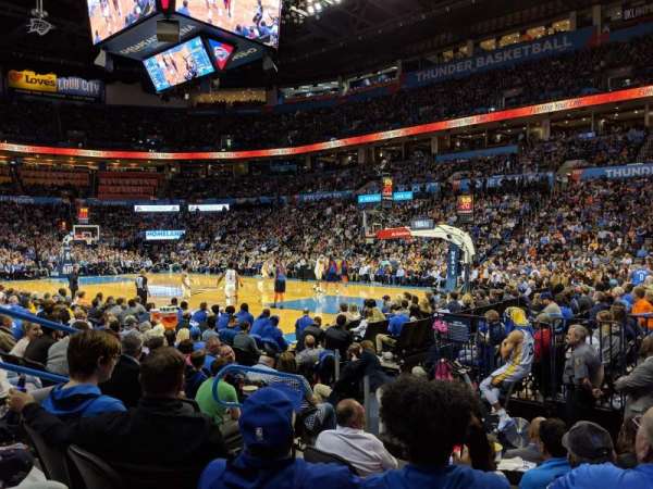 Paycom Center, section: 113, row: E, seat: 5