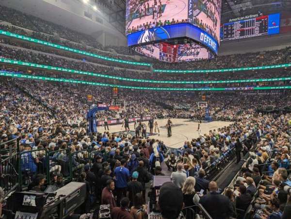 American Airlines Center, section: 110, row: F, seat: 7