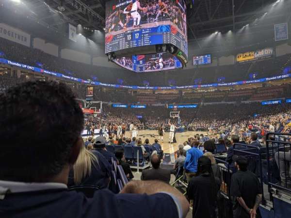 Paycom Center, section: 109, row: MM, seat: 1