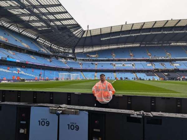 Etihad Stadium, Manchester, section: 107, row: B, seat: 187