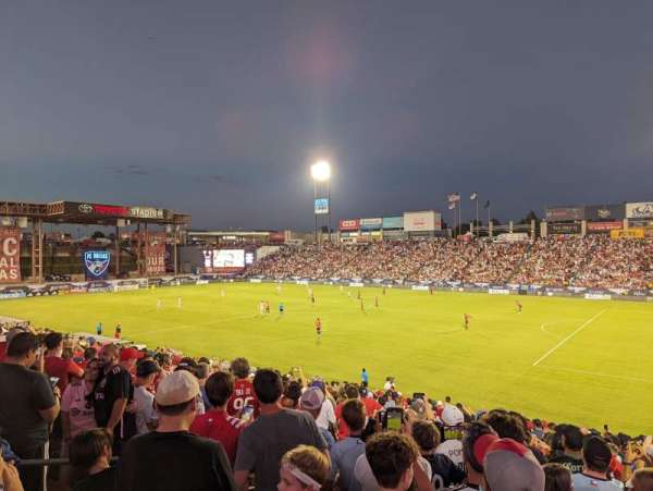 Toyota Stadium, section: 110, row: 22, seat: 6