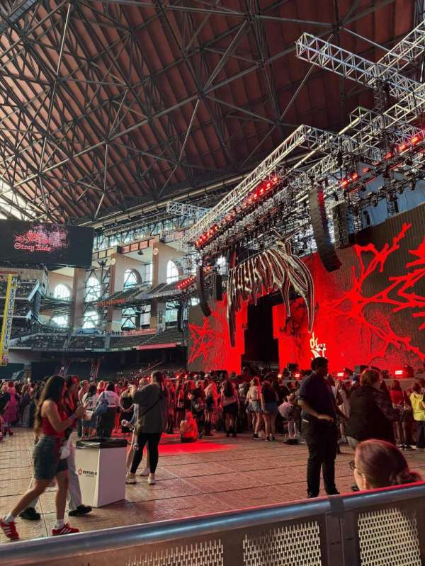 Globe Life Field, section: Floor D, row: 1, seat: 9