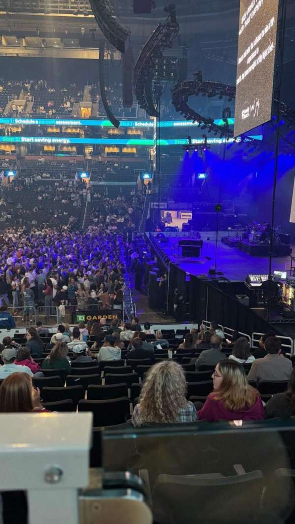 TD Garden, section: 20, row: 15, seat: 16