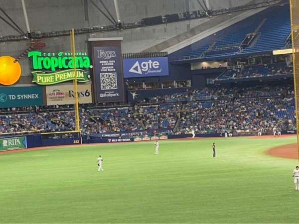Tropicana Field, section: 137, row: JJ, seat: 4