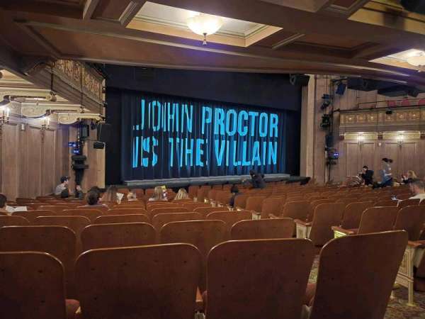 Booth Theatre, section: Orchestra L, row: N, seat: 7