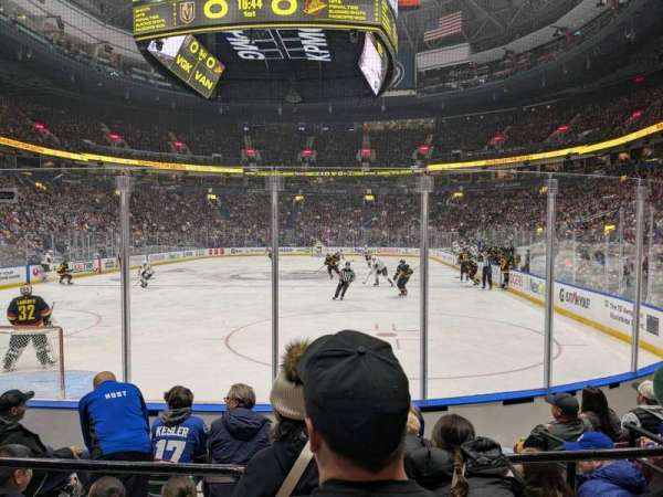 Rogers Arena, section: 122, row: 6, seat: 1