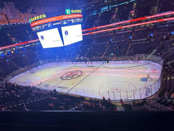 TD Garden, section: 313, row: 2, seat: 3