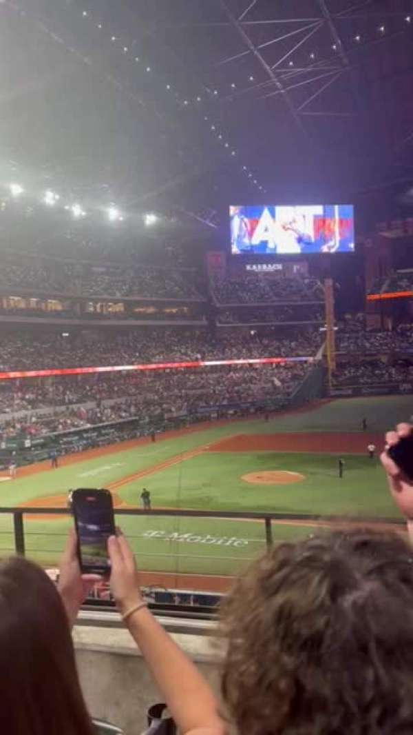 Globe Life Field, section: 120, row: 4