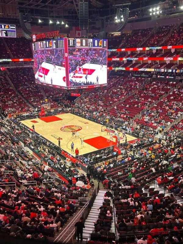 Toyota Center, section: 421, row: 1, seat: 9