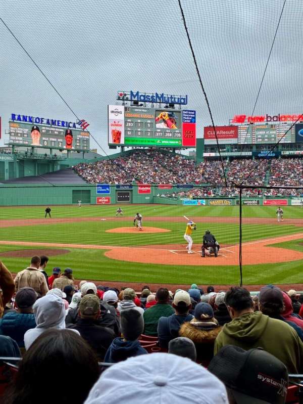 Fenway Park, section: Loge Box 133, row: CC, seat: 5