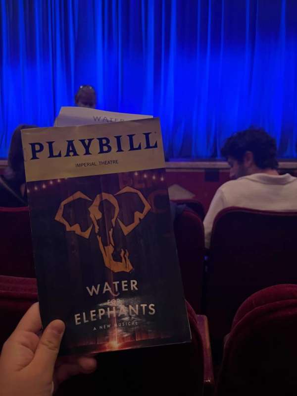 Imperial Theatre, section: Orchestra C, row: E, seat: 115