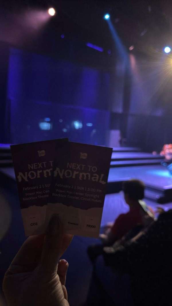 Power Mac Center Spotlight Blackbox Theater, section: CC, seat: 6