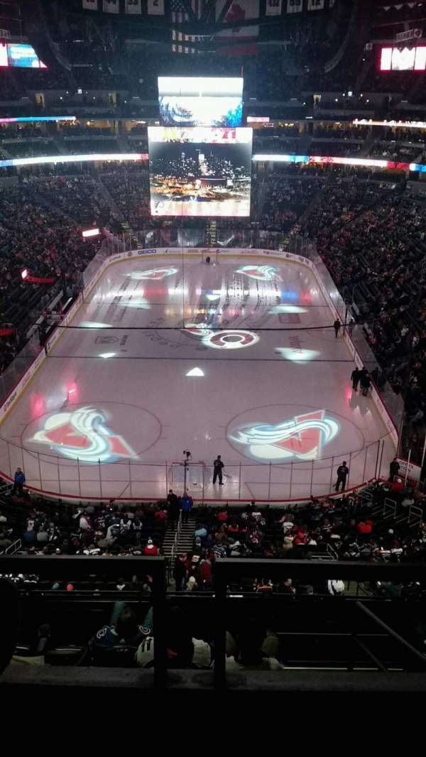 Ball Arena, section: 362, row: 2, seat: 8